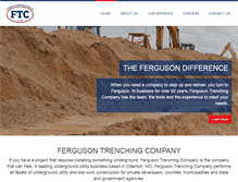 Tablet Screenshot of fergusontrenching.com